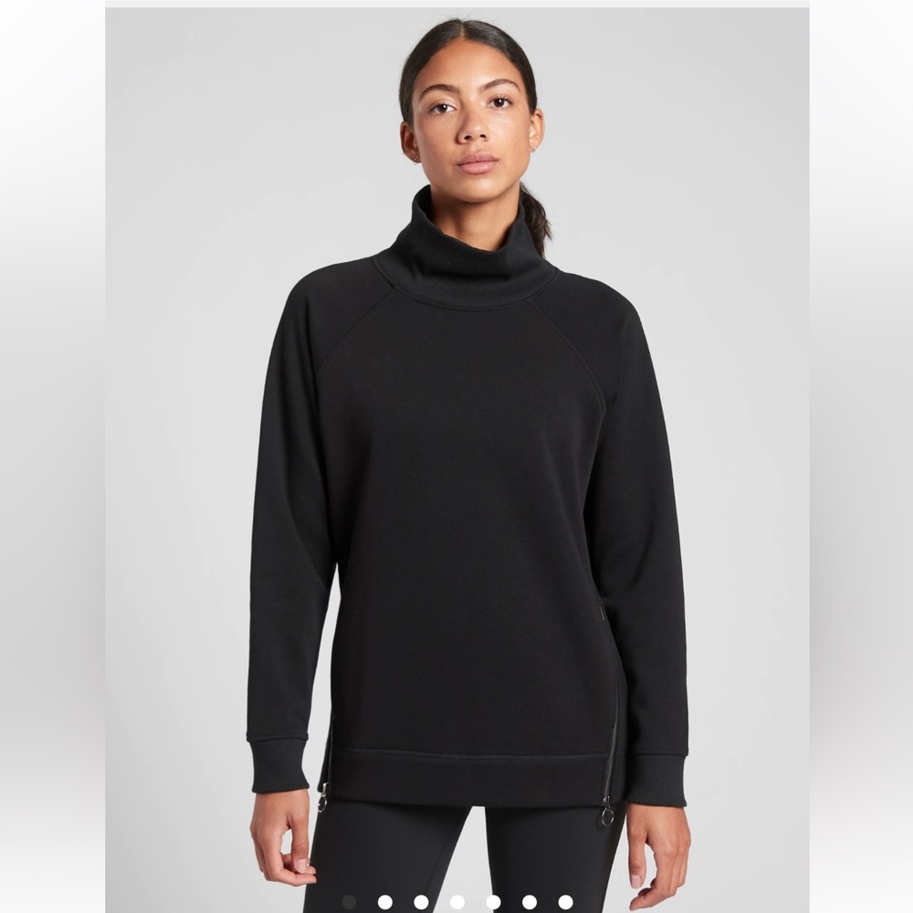 NWT Athleta Cozy Karma Side Zip Funnel Neck Womens Size XS